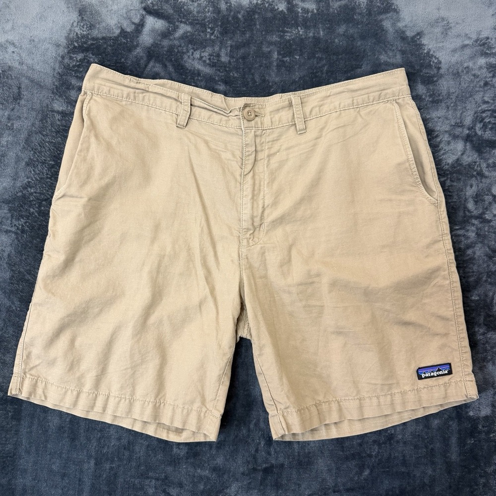 Patagonia Lightweight All-Wear Hemp Shorts Mens 35 Mojave Khaki 8" Inseam 57805
